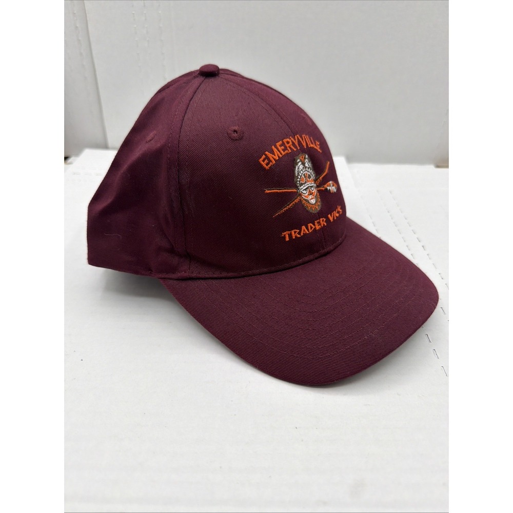 Emeryville Trader Vic's Maroon Snap Back Hat - Picture 3 of 11